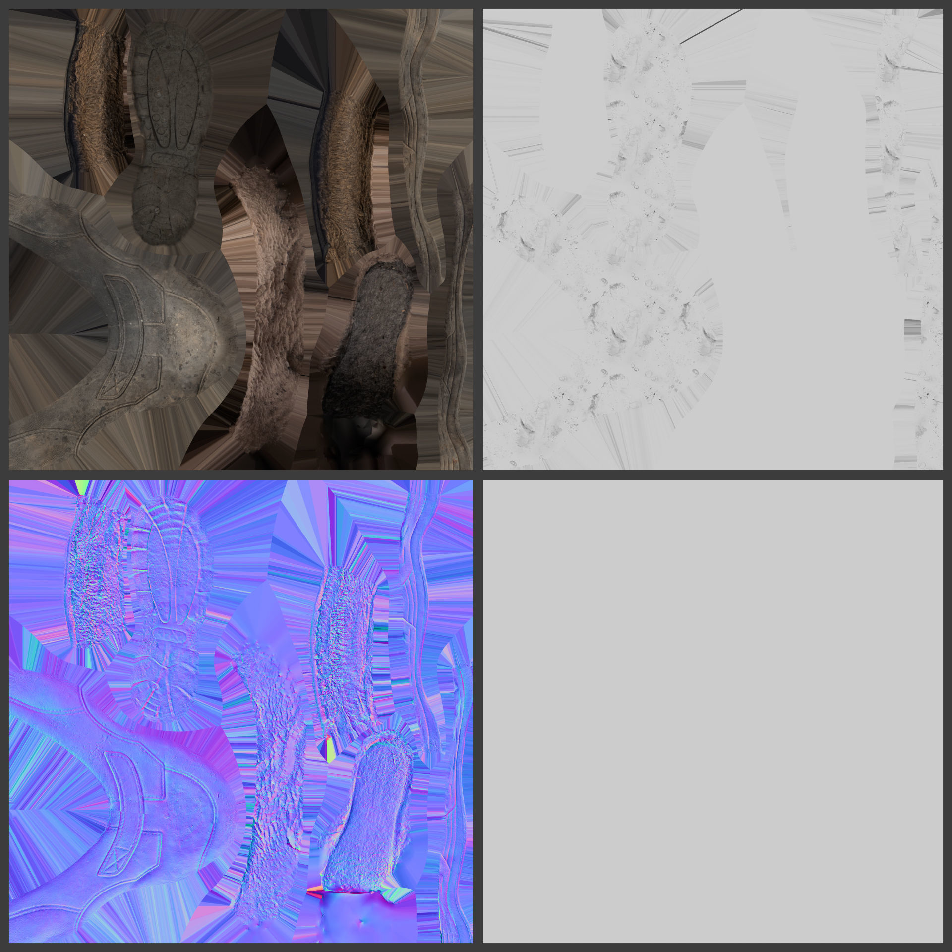 Galoshes Low-poly 3D model Low-poly 3D model_6