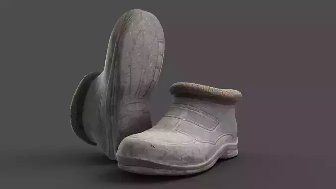 Galoshes Low-poly 3D model