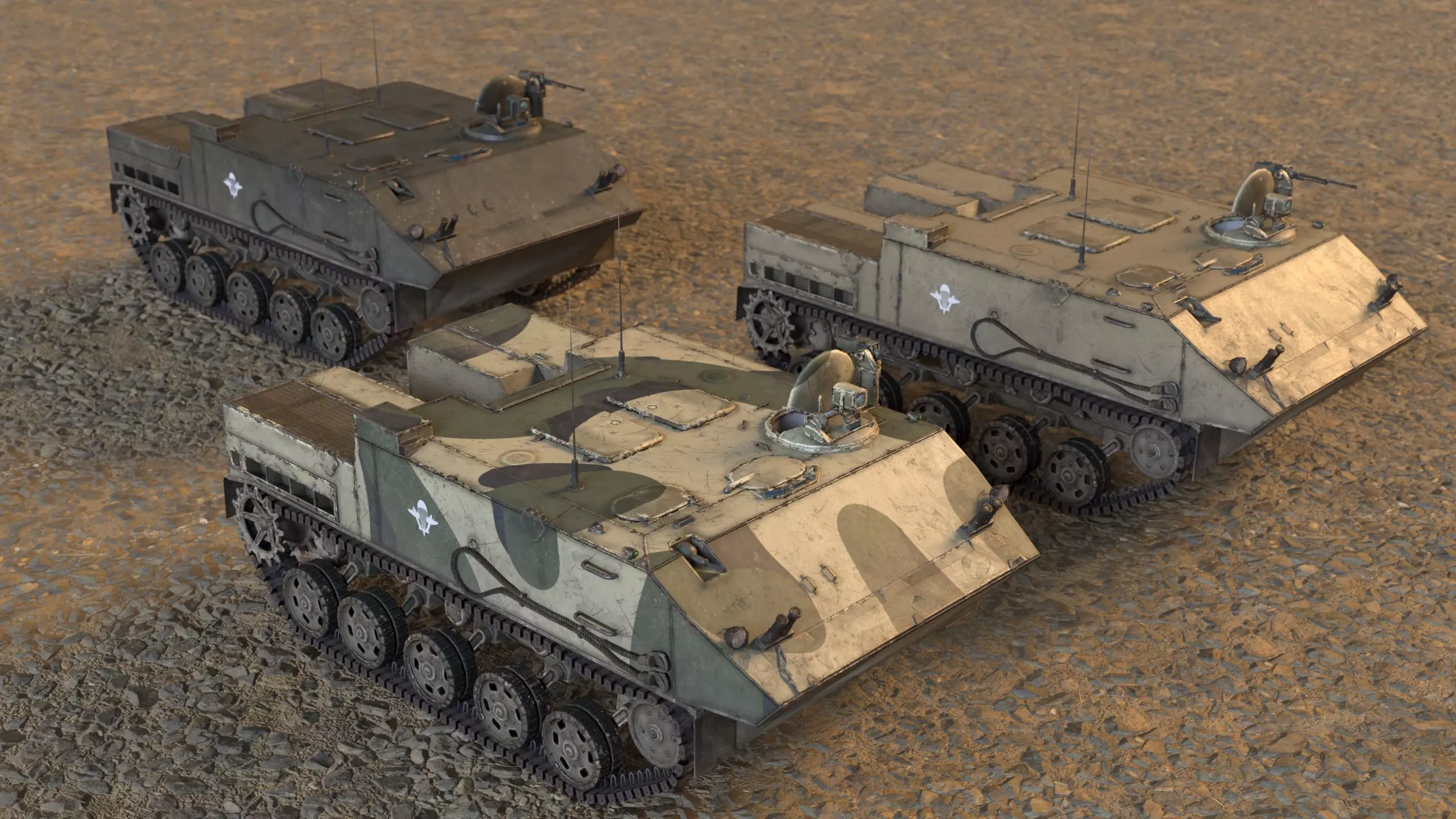 BTR-MDM Rakushka Low-poly 3D model