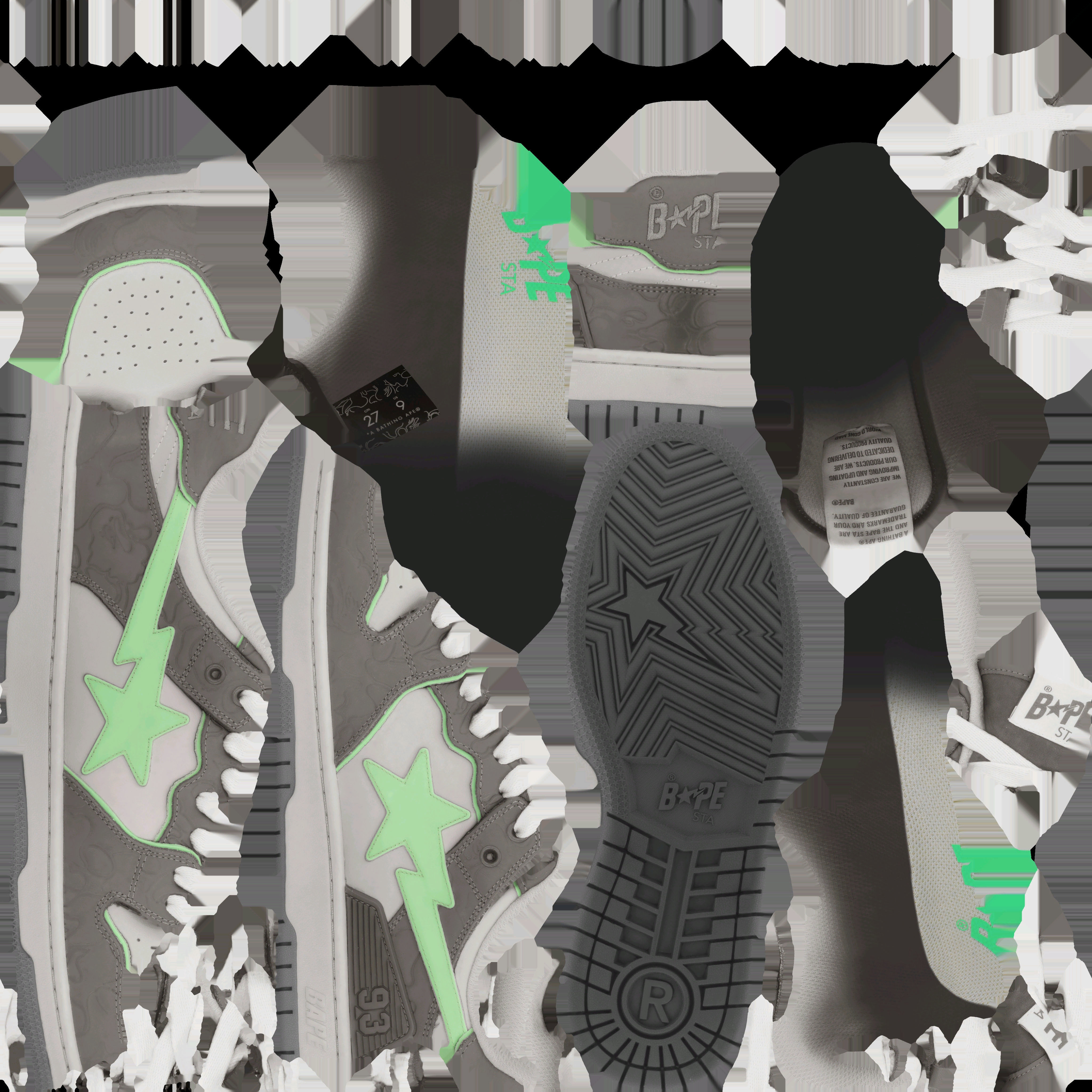 Bape SK8 STA fashion sneaker 3D model CGTrader
