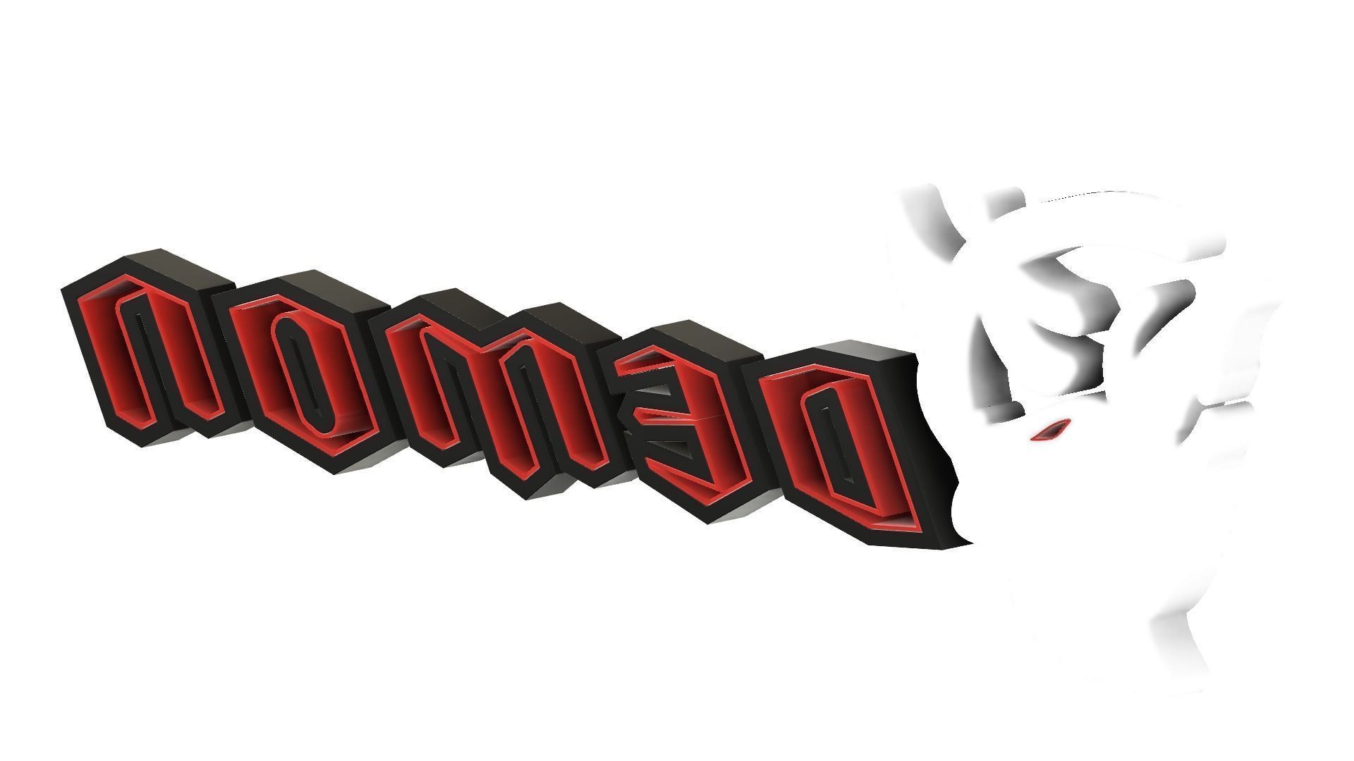 Dodge SRT Demon Big Logo for LED 3D print model_16