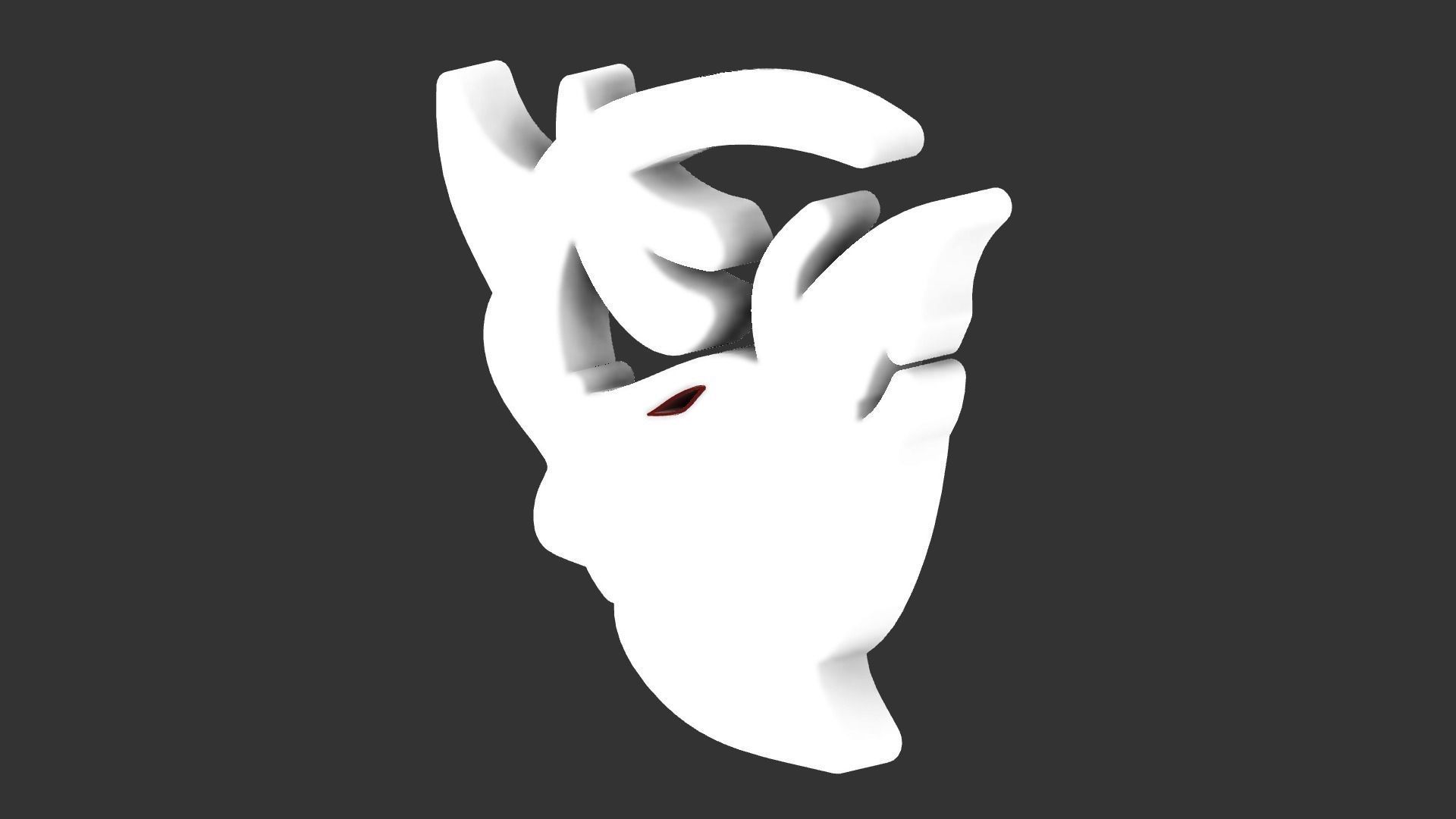 Dodge SRT Demon Big Logo for LED 3D print model_4