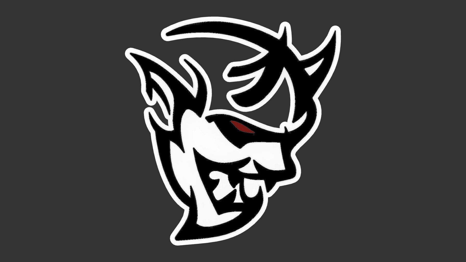 Dodge SRT Demon Big Logo for LED 3D print model_8