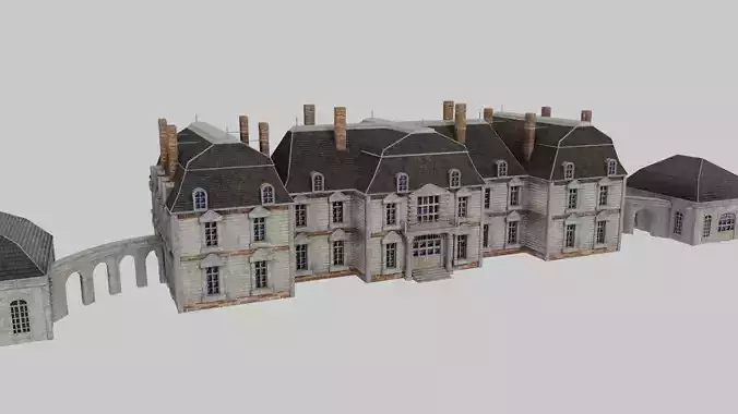 French XVIIIth century manor 3D model