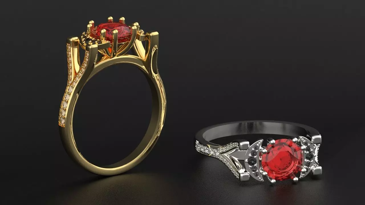 Eclipse Ring 3D print model_0