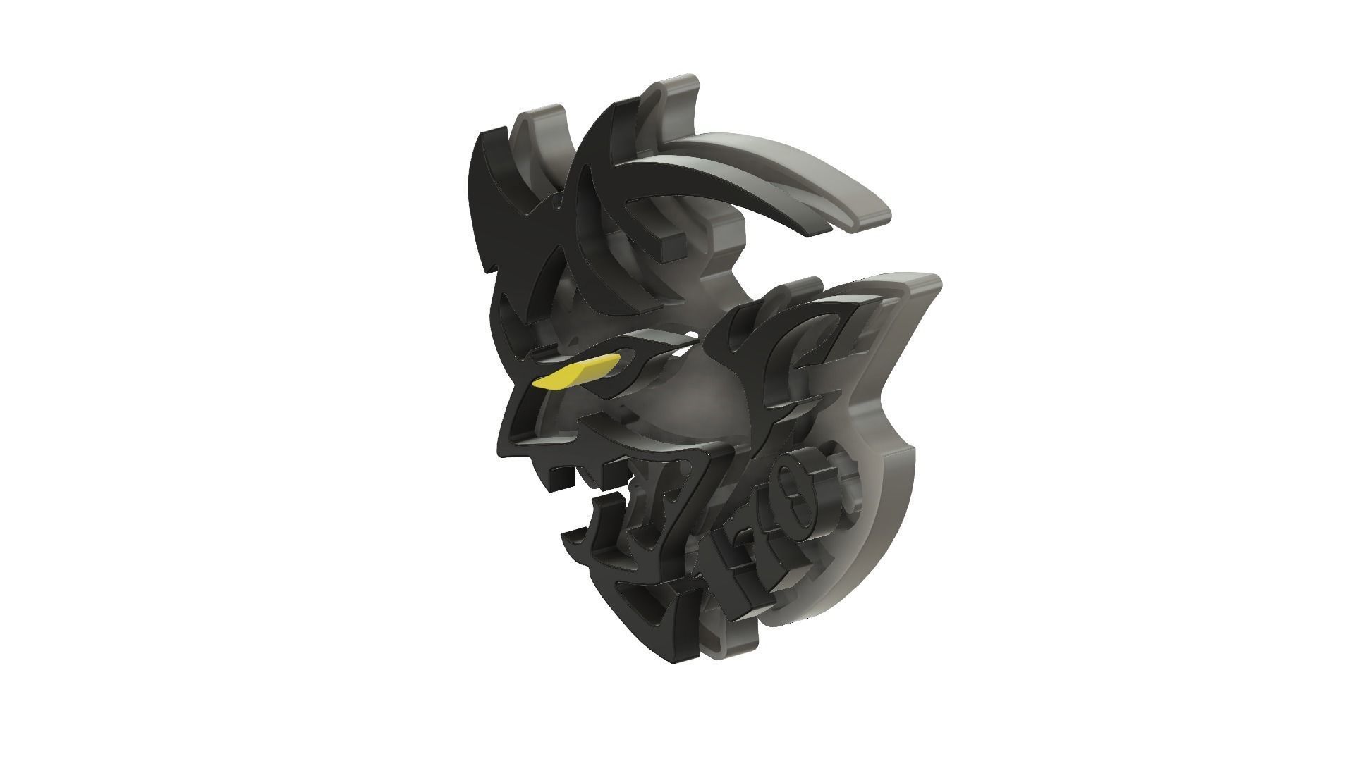 Dodge SRT Demon 170 Logo for LED 3D print model_1