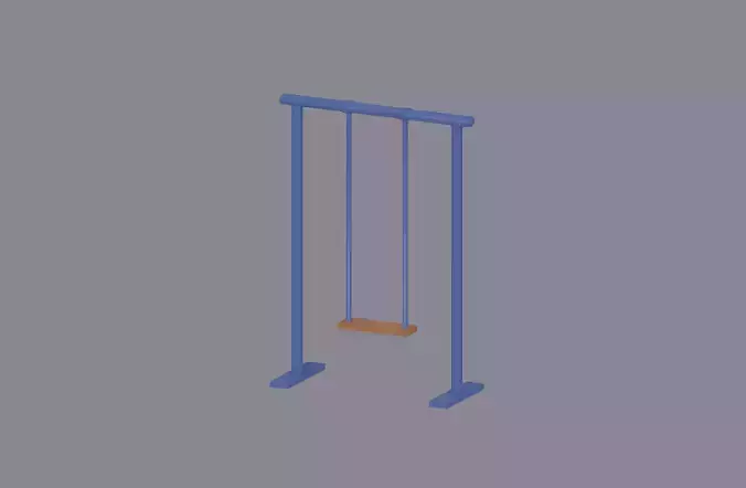 Swings Low Poly 3D model