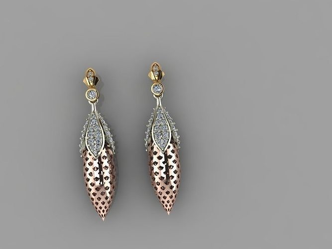 fashion earings 3D model