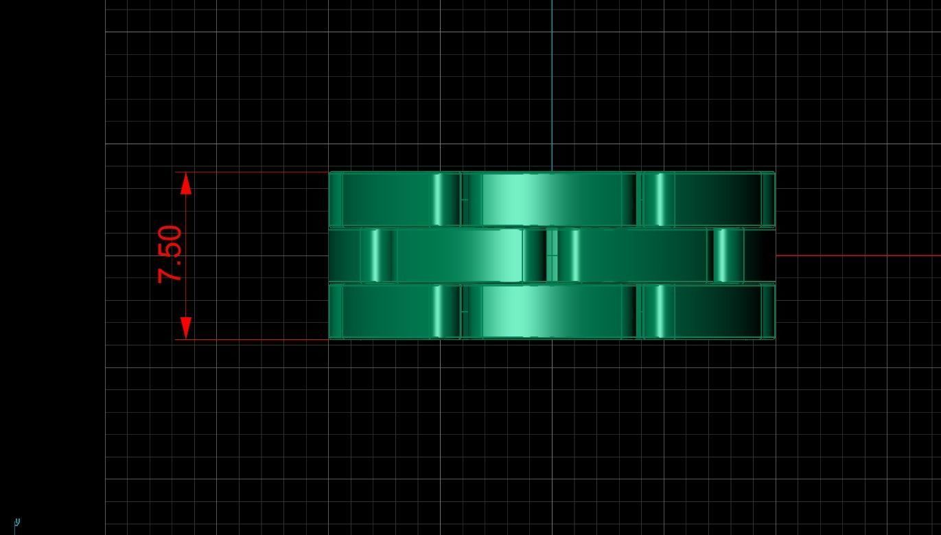 Wedding rings Maillon Panthere All Sizes Collection Version2 3D print model_6