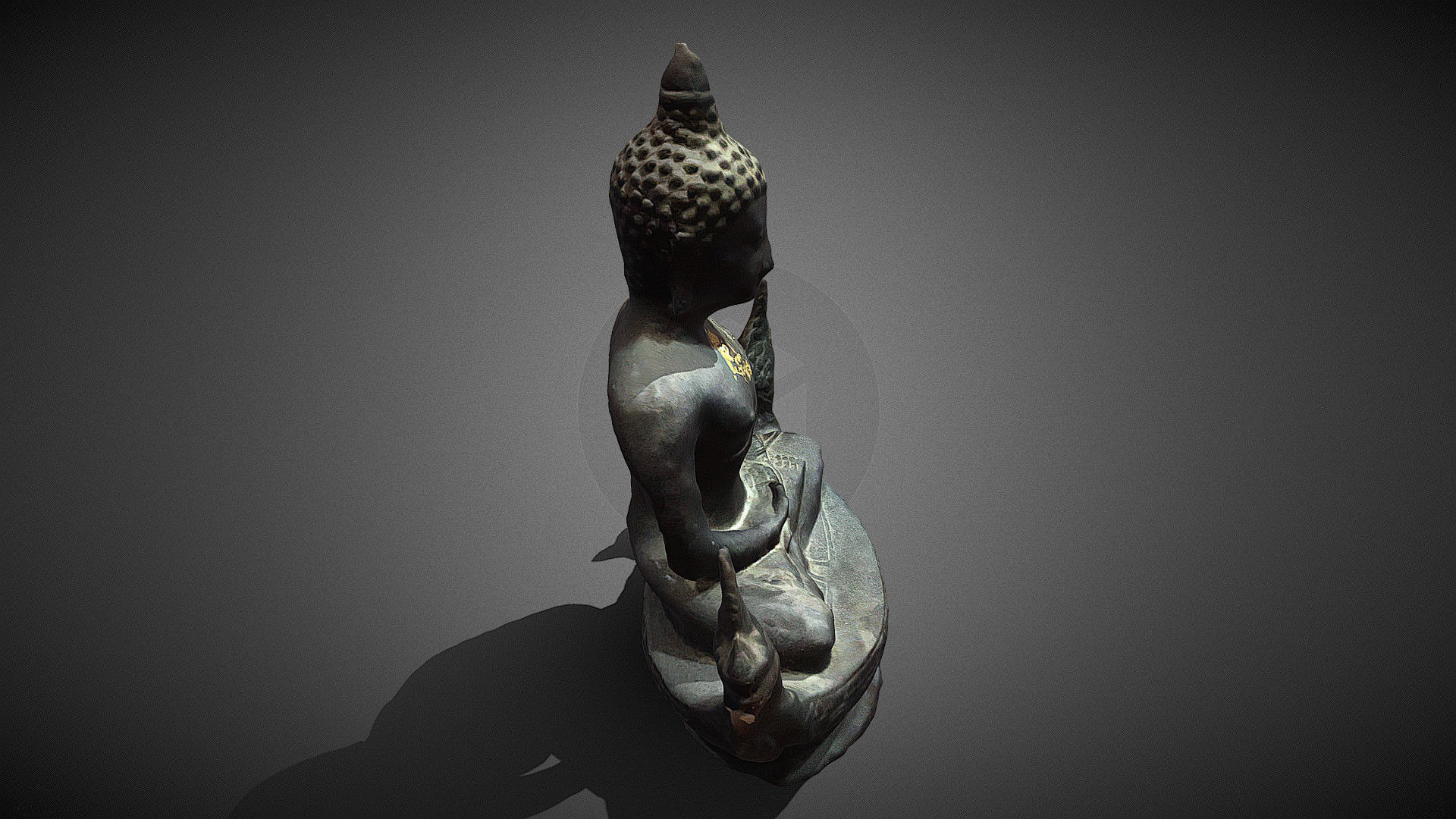 Character - Buddhahood statue 3D model_5