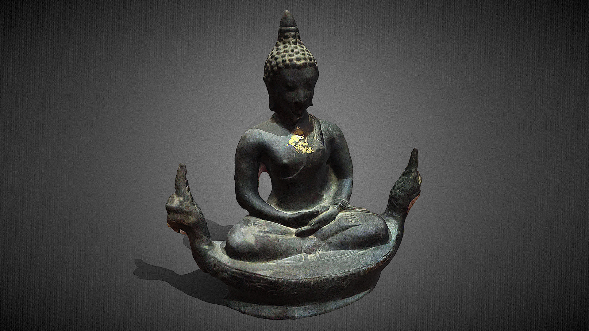 Character - Buddhahood statue 3D model_13
