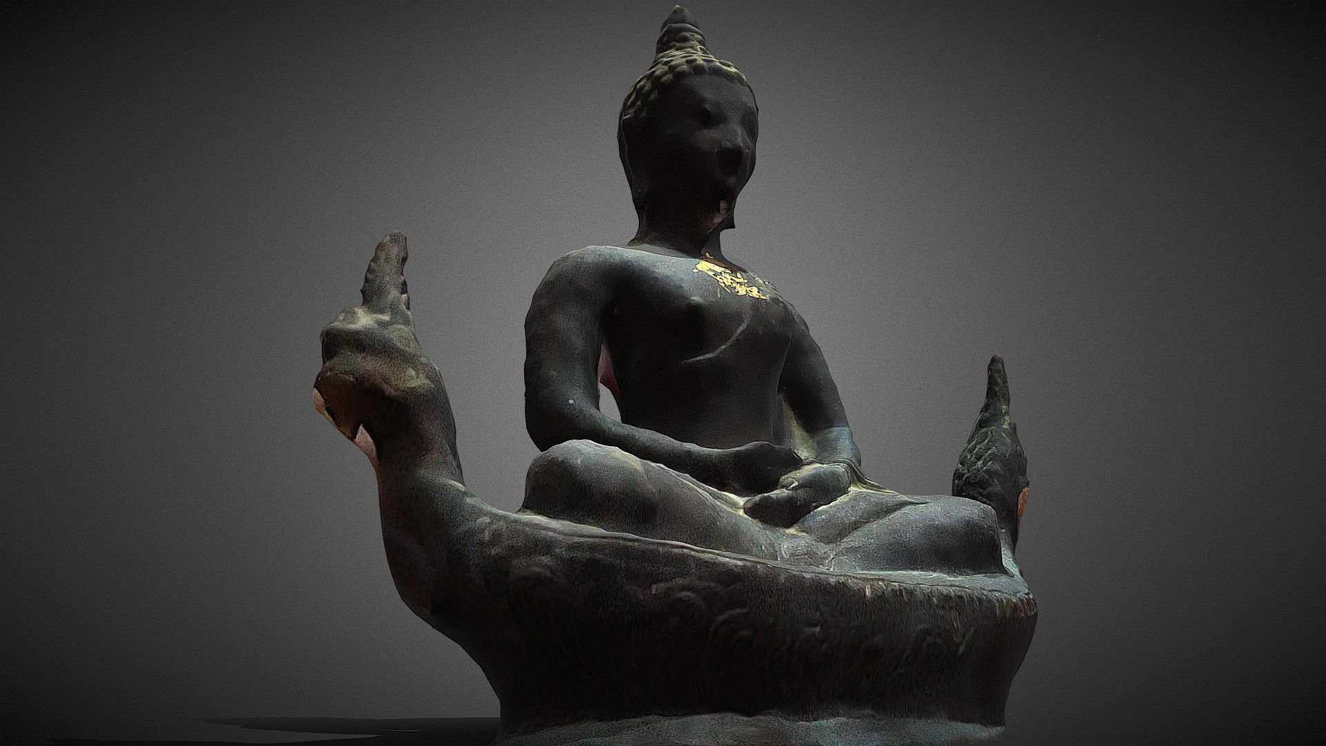 Character - Buddhahood statue 3D model_12
