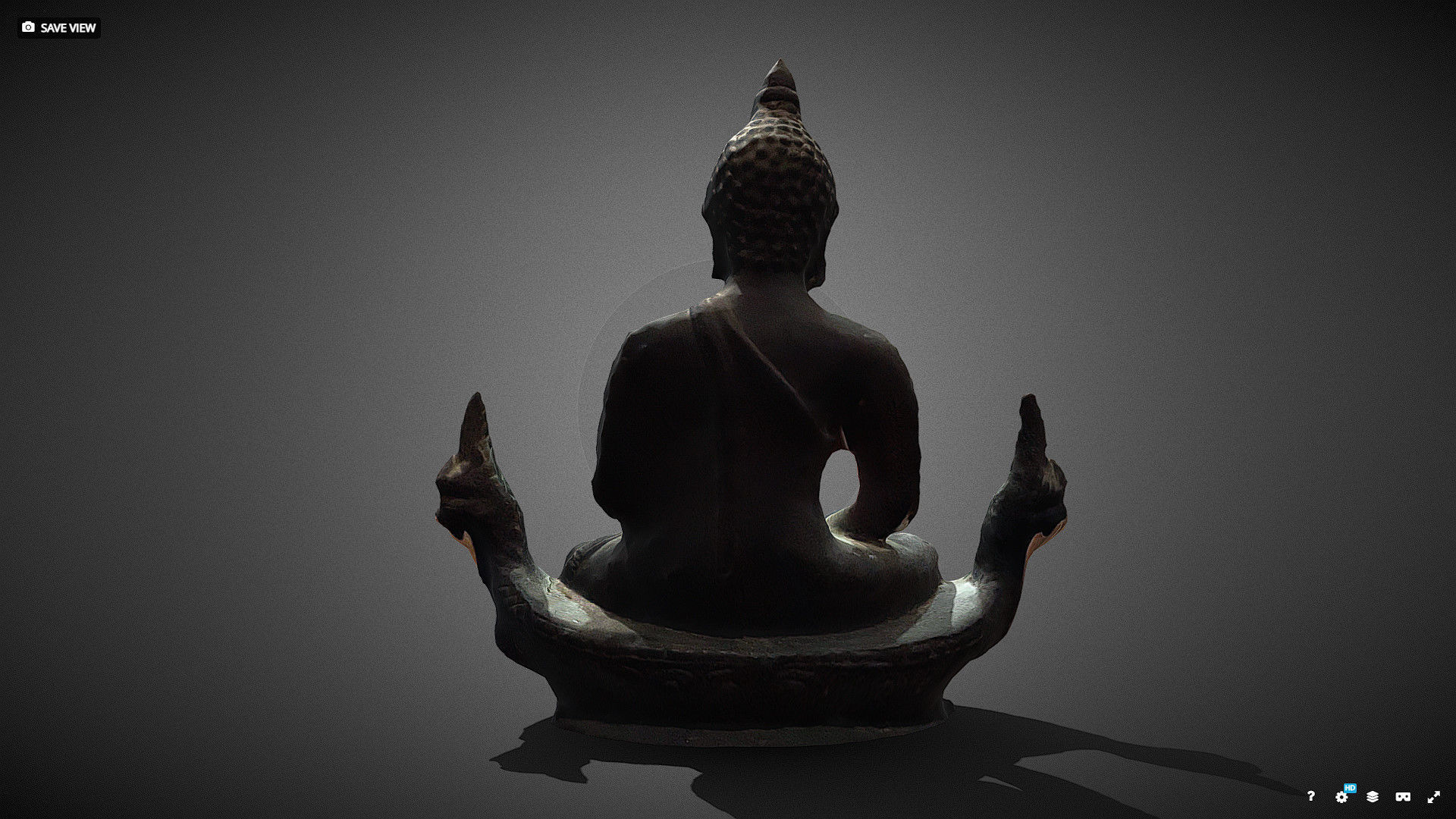 Character - Buddhahood statue 3D model_21