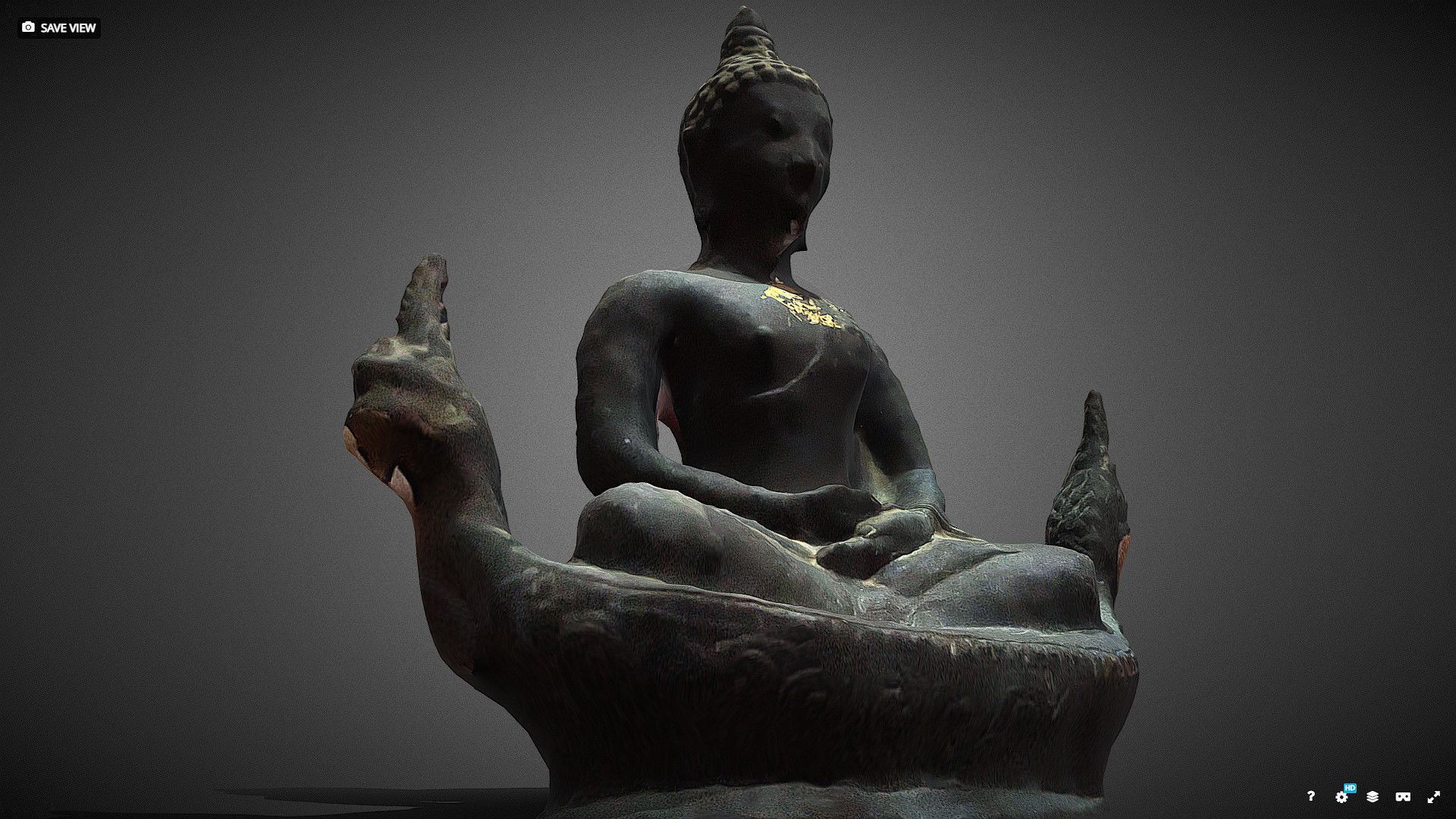 Character - Buddhahood statue 3D model_11
