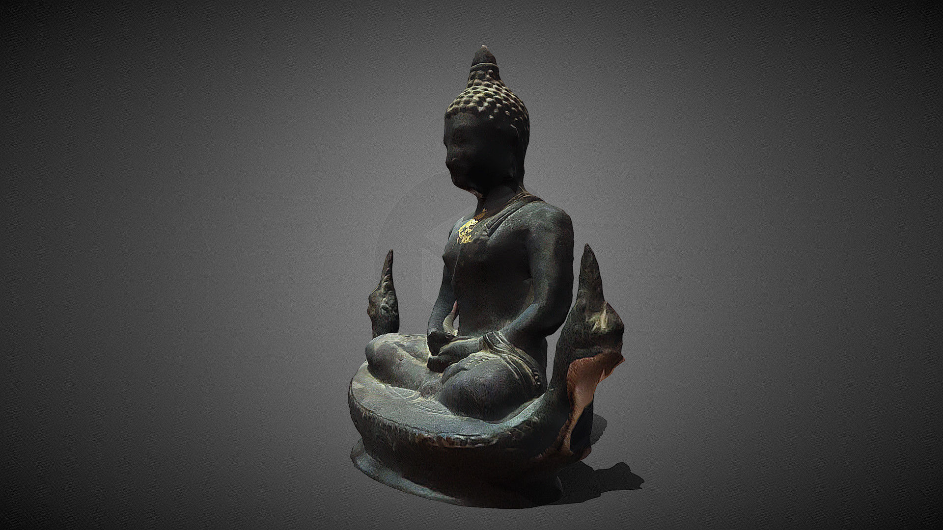 Character - Buddhahood statue 3D model_24