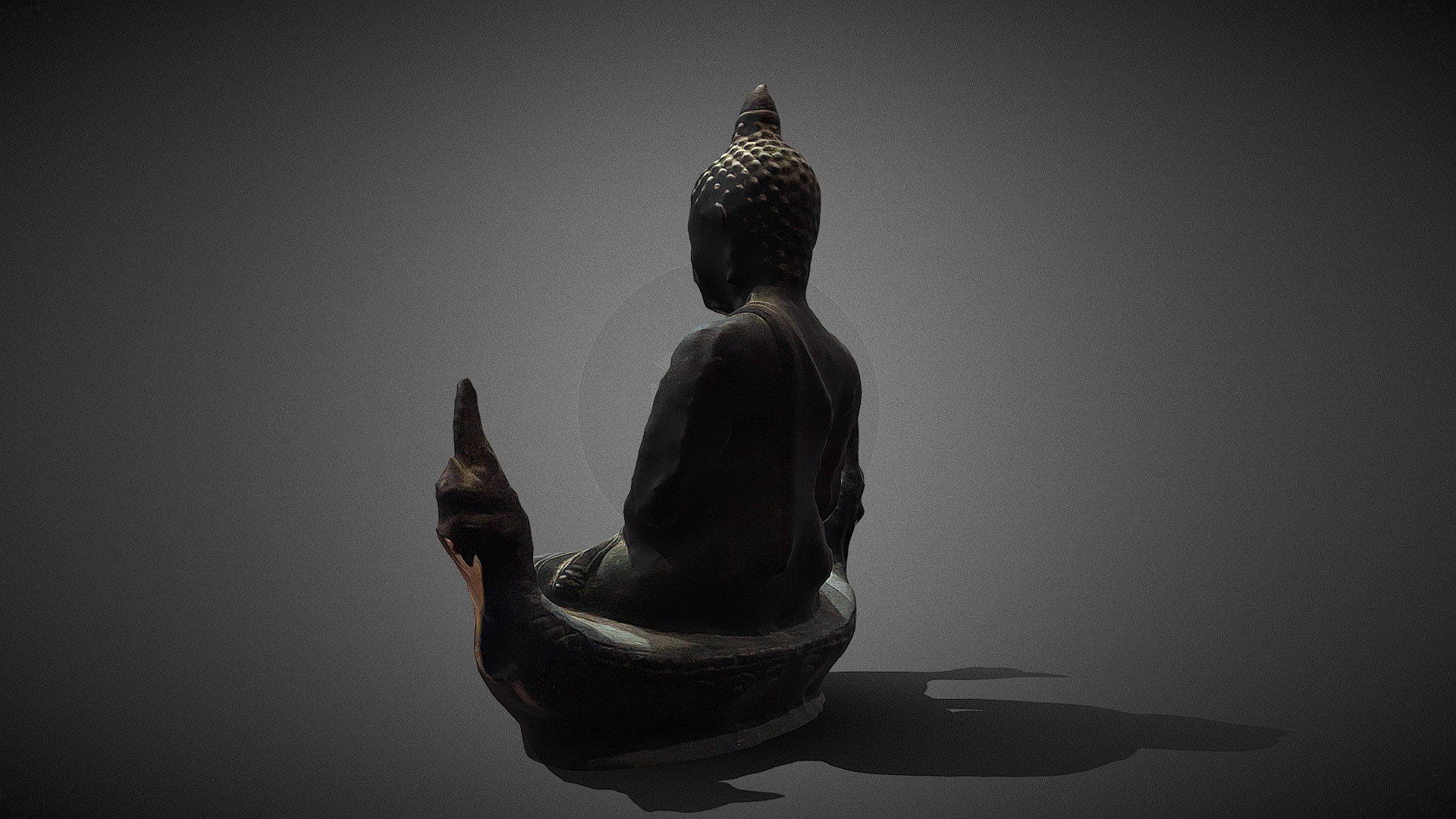 Character - Buddhahood statue 3D model_22