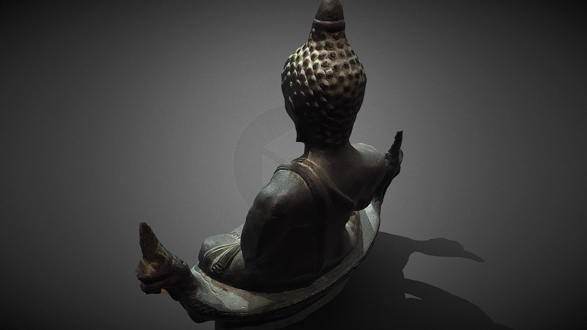 Character - Buddhahood statue 3D model_8