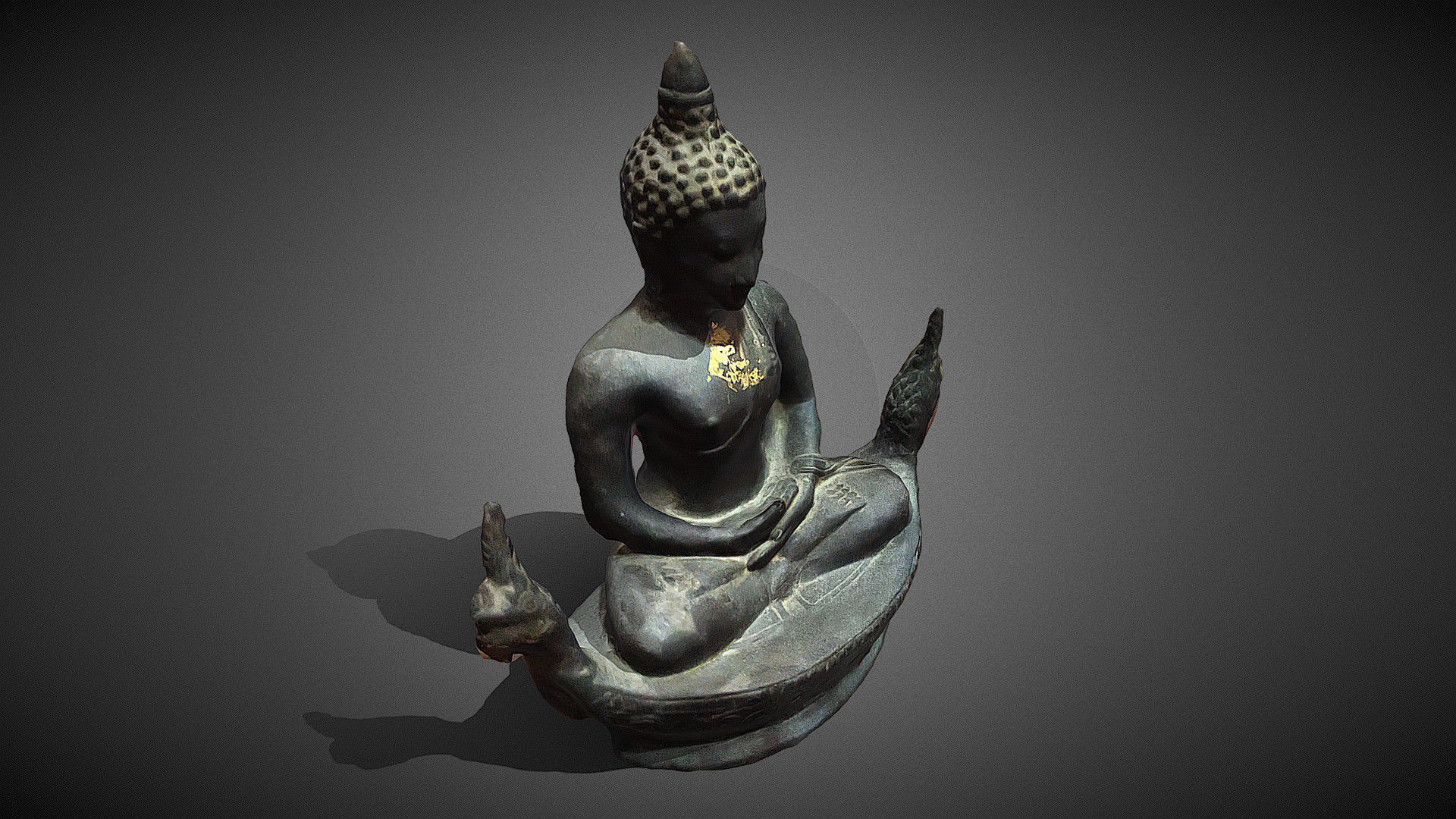 Character - Buddhahood statue 3D model_4