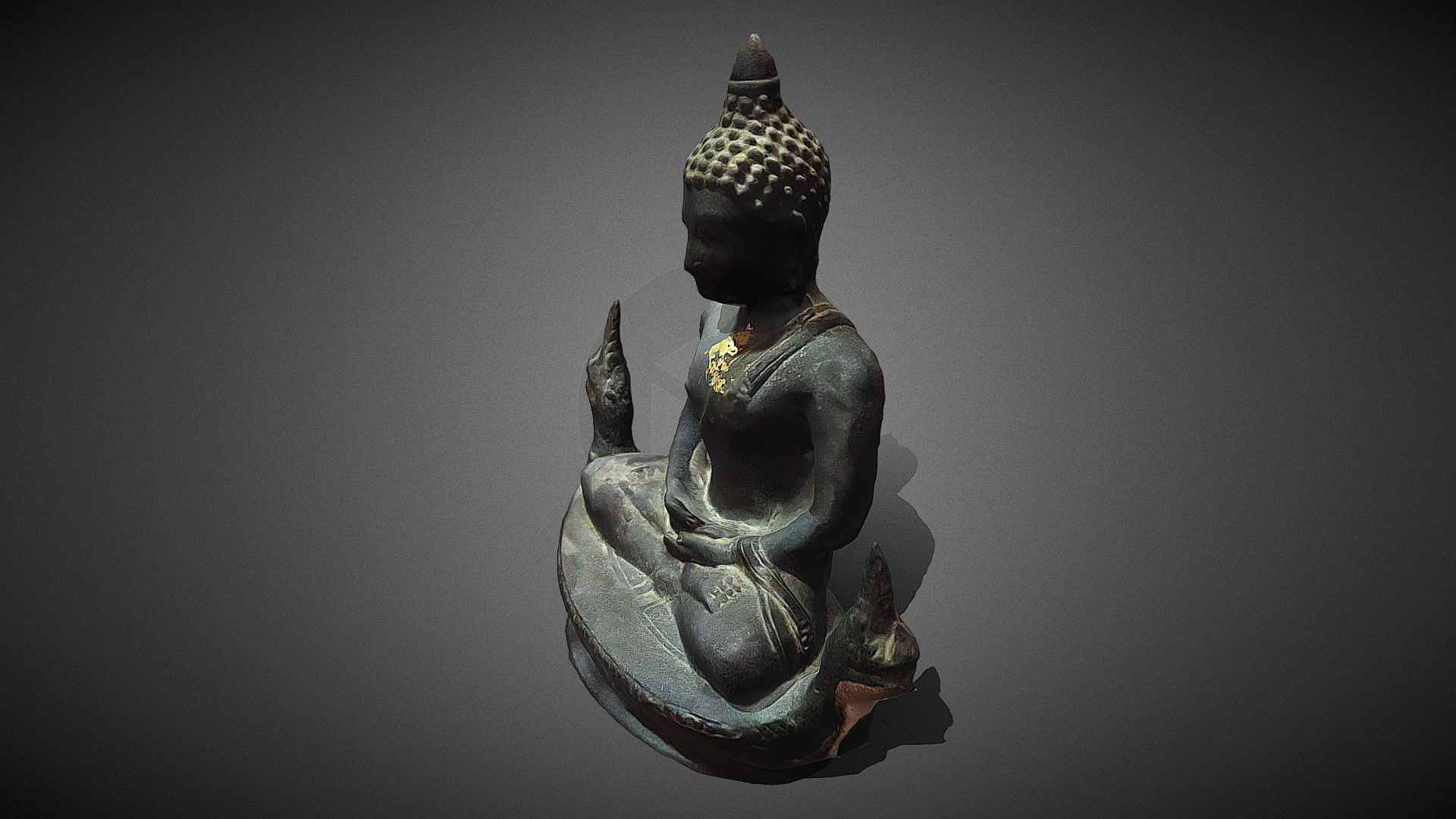 Character - Buddhahood statue 3D model_25