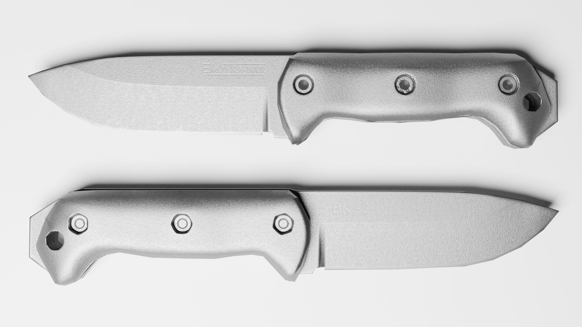 KA-BAR BK-2 Knife Low-poly 3D model_18