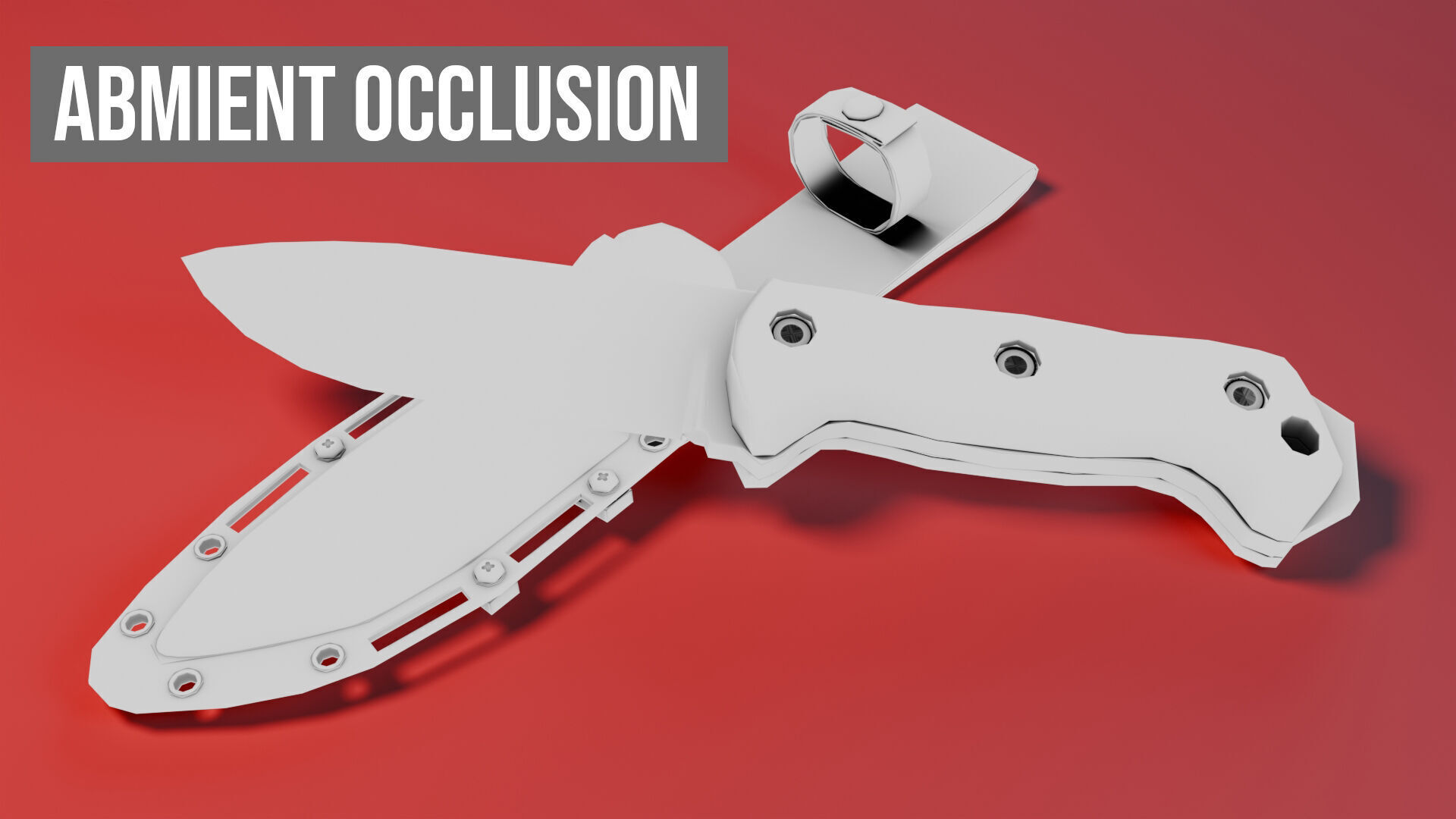 KA-BAR BK-2 Knife Low-poly 3D model_28