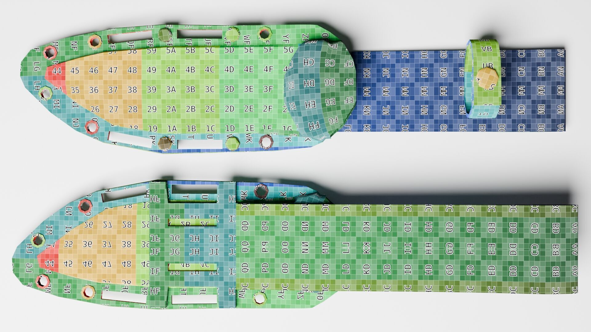 KA-BAR BK-2 Knife Low-poly 3D model_24