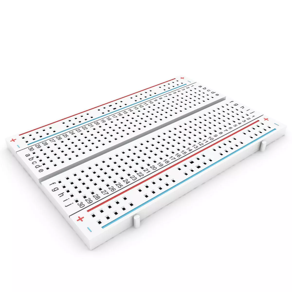 Breadboard Low-poly 3D model_0