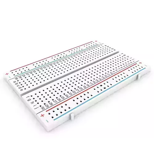 Breadboard Low-poly 3D model