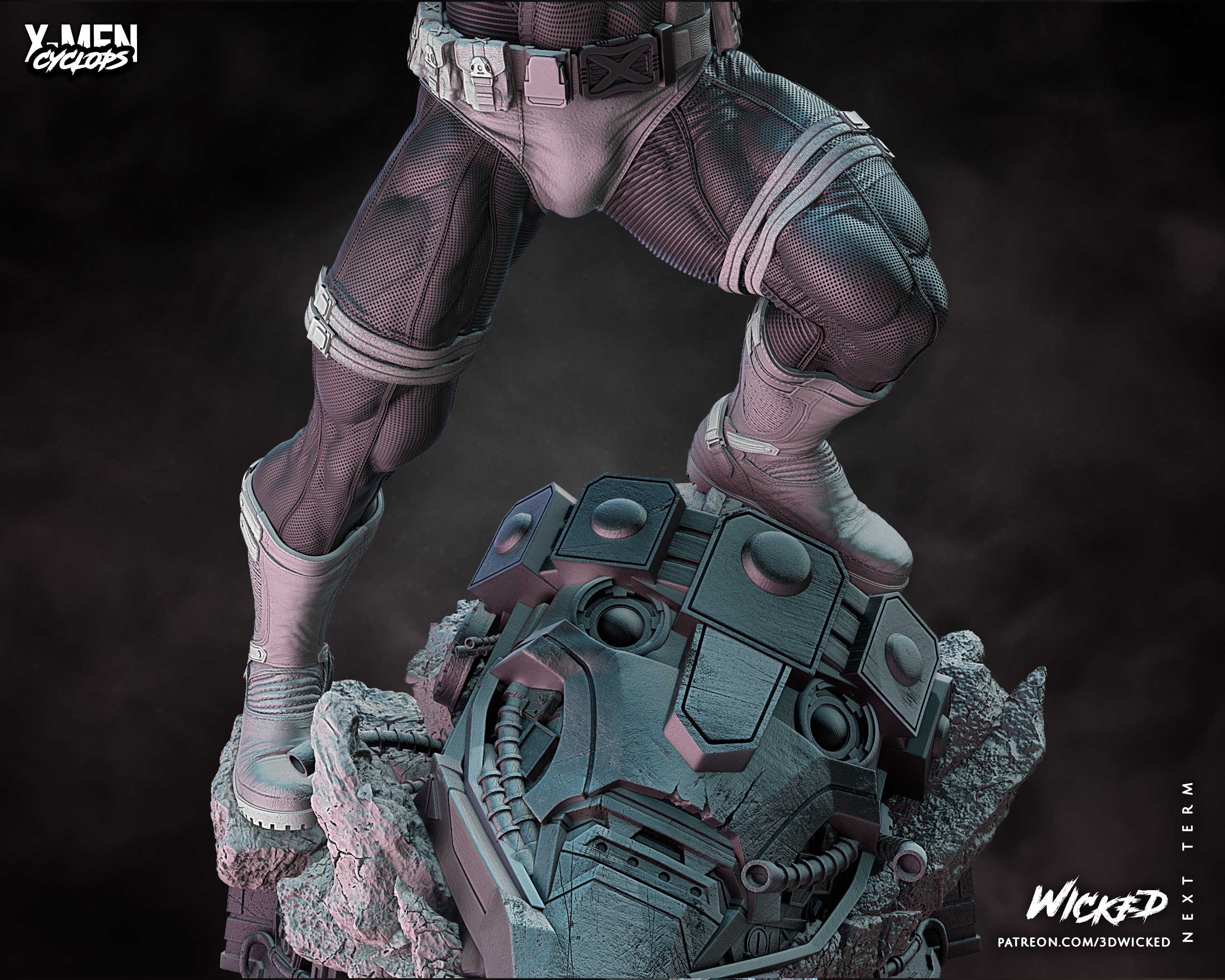 Wicked Marvel Cyclops Sculpture ready for 3d printing 3D print model_68