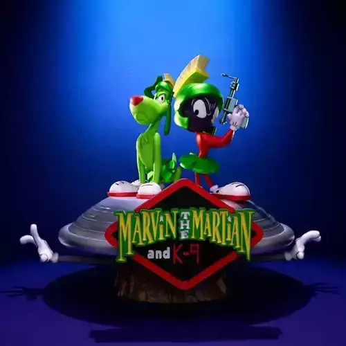 Marvin Martian and K9 - Looney Tunes 3D print model