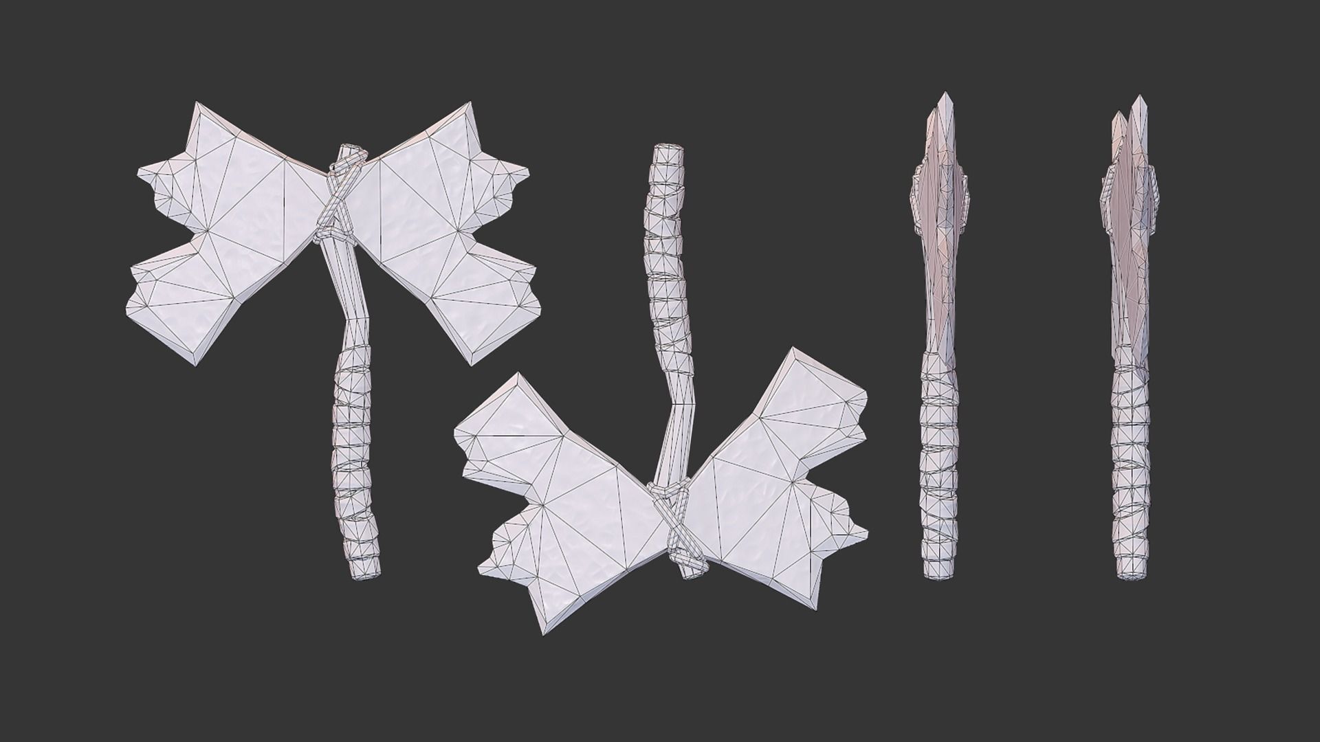 Axe Pack A Low-poly 3D model_14