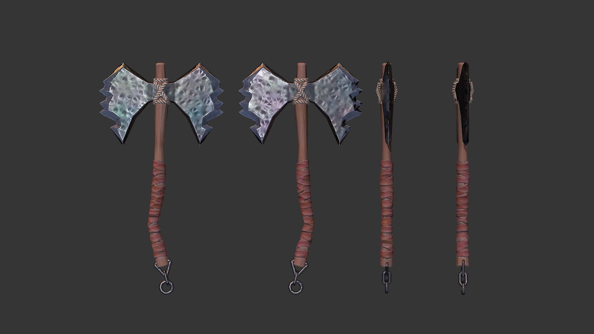 Axe Pack A Low-poly 3D model_31