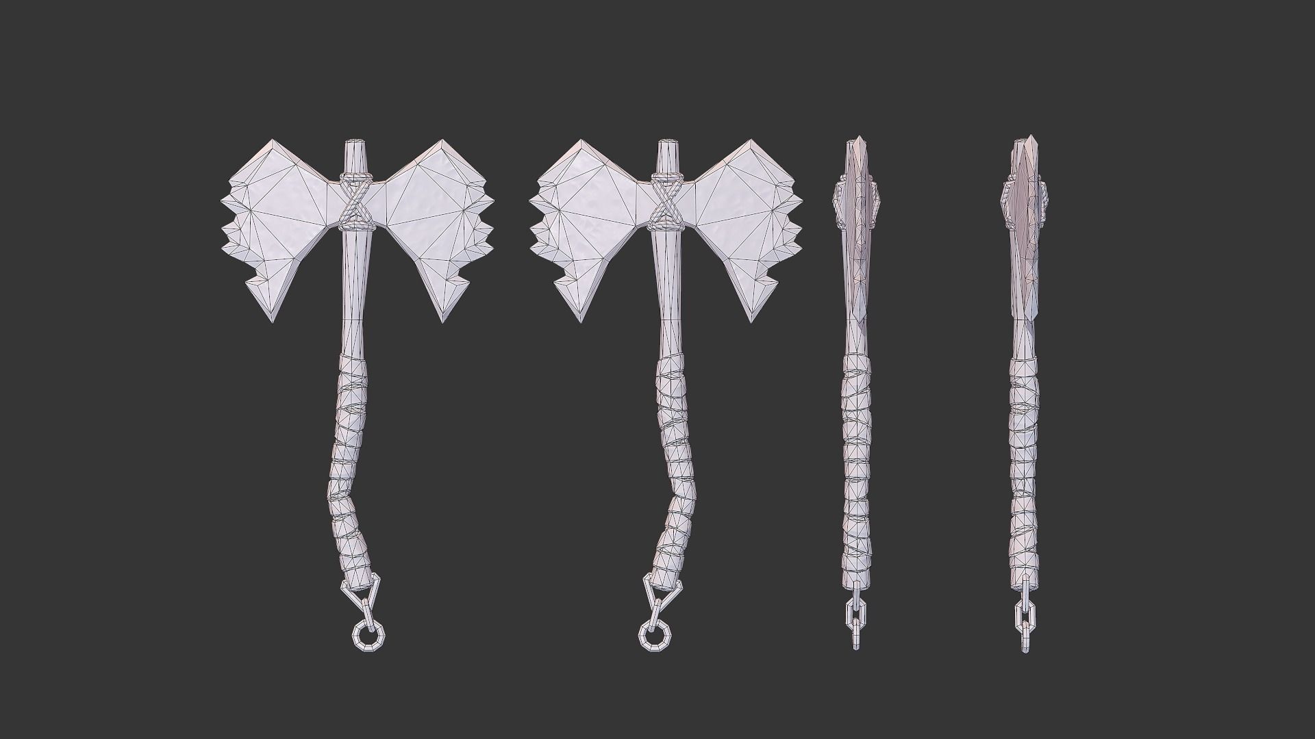 Axe Pack A Low-poly 3D model_32
