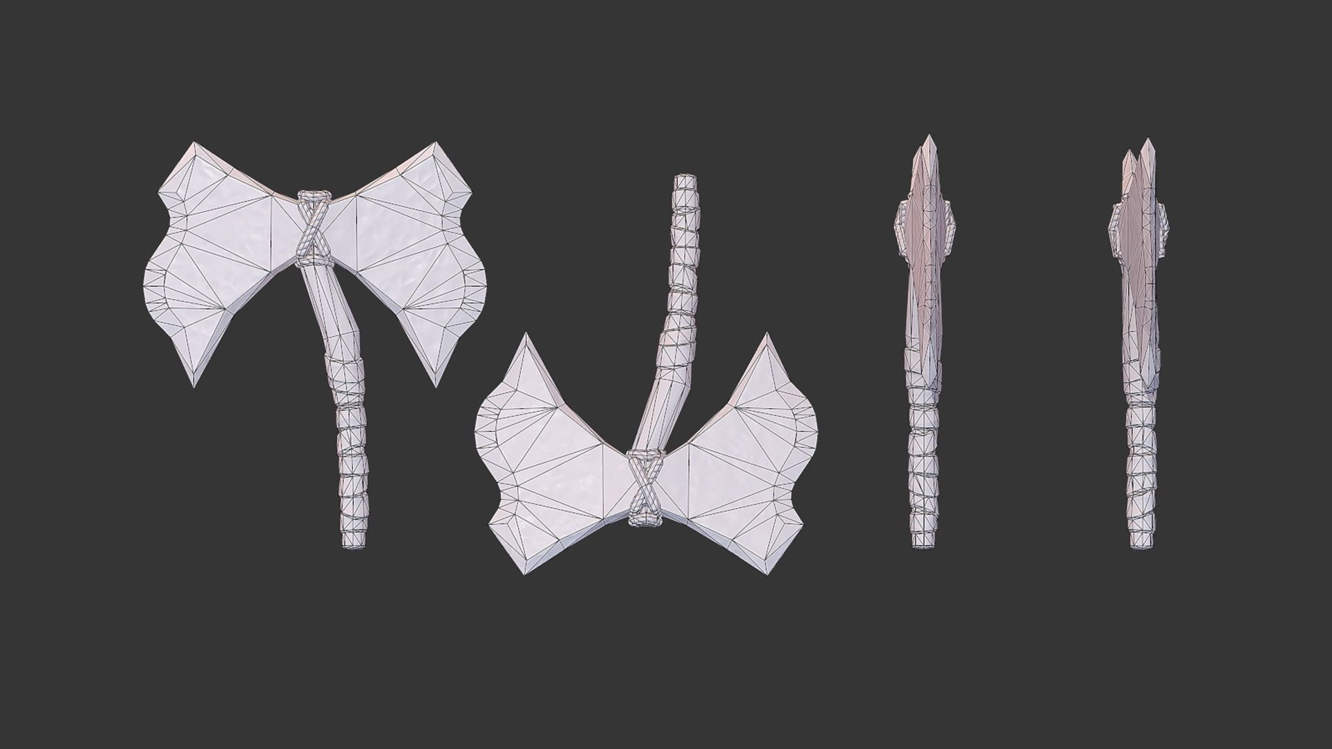 Axe Pack A Low-poly 3D model_40