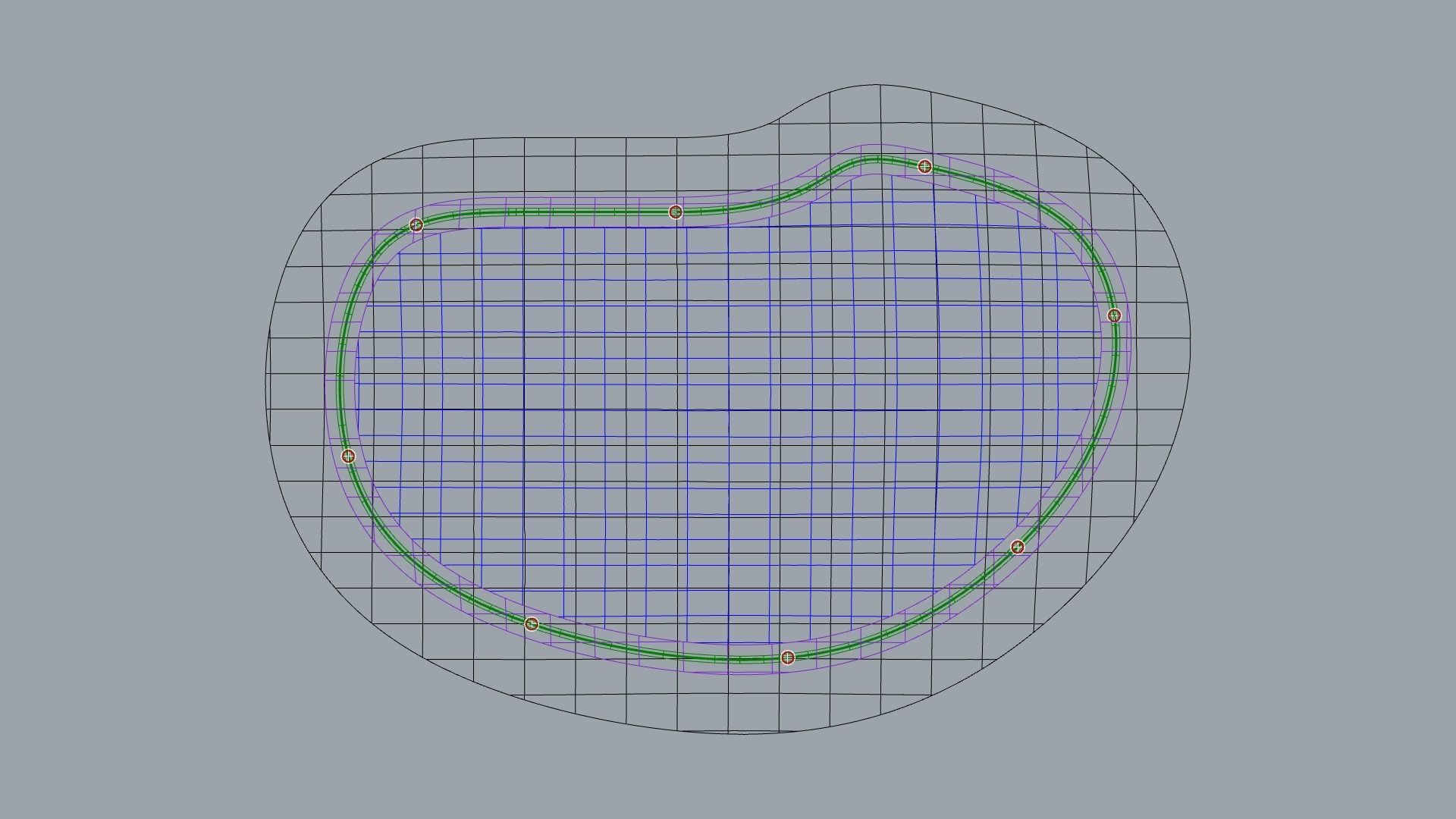 Curved steel-framed building 3D model_6