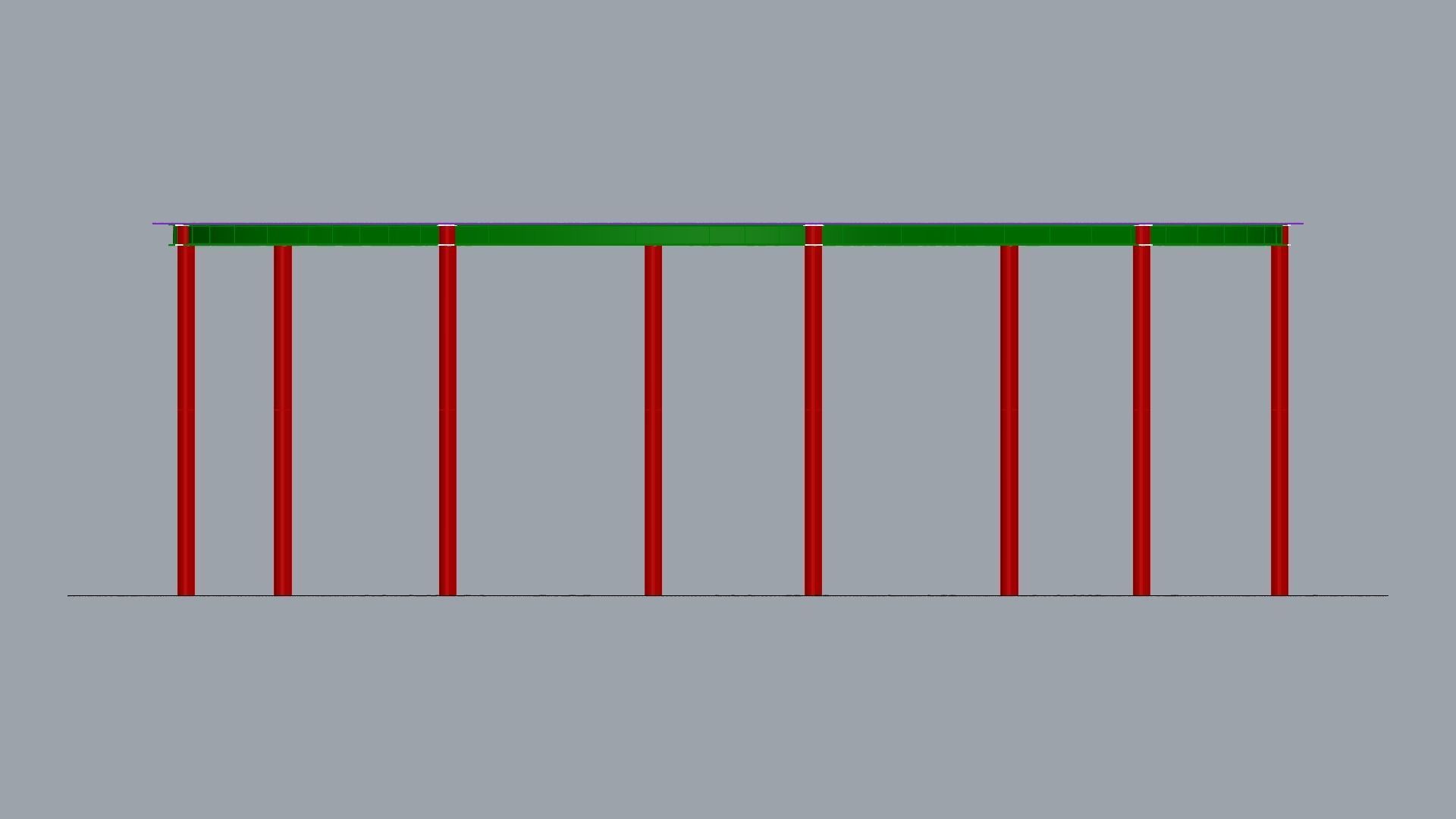 Curved steel-framed building 3D model_7