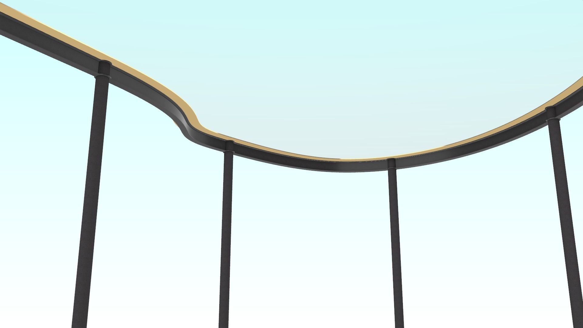 Curved steel-framed building 3D model_3