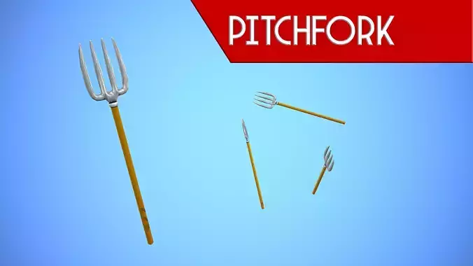 PITCHFORK CARTOON STYLIZED
