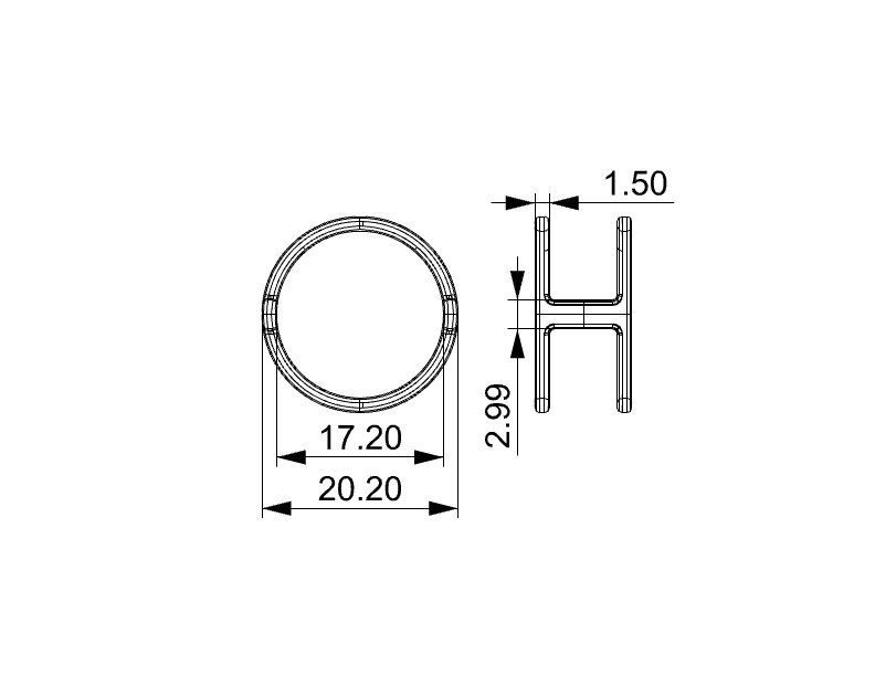 Minimalist ring  3D print model_6
