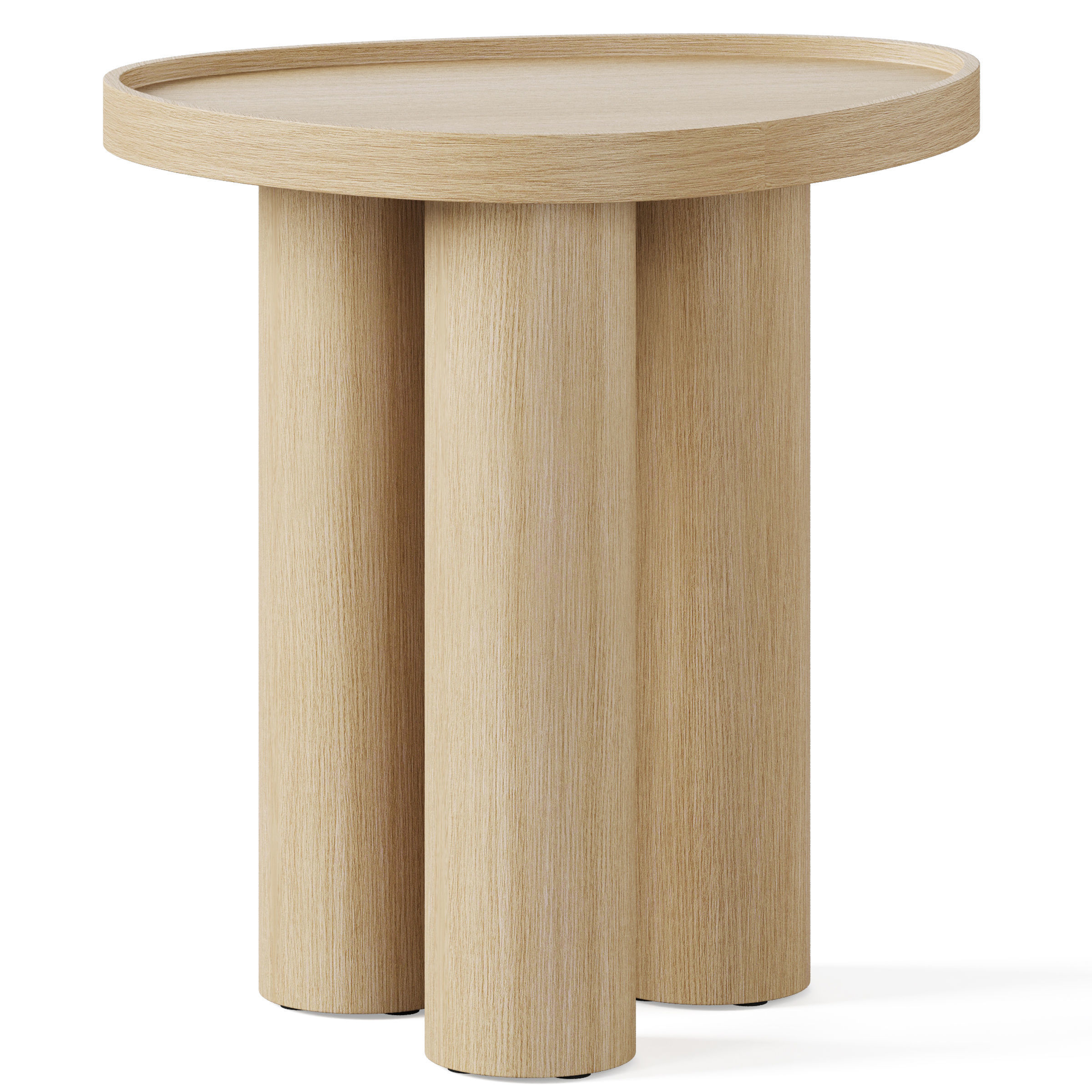 Brasero oak coffee table by LA REDOUTE INTERIEURS 3D model_1