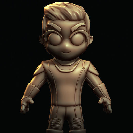 Elon Musk SpaceX Suit Designs Chibi space shit starship fan art  3D print model_1
