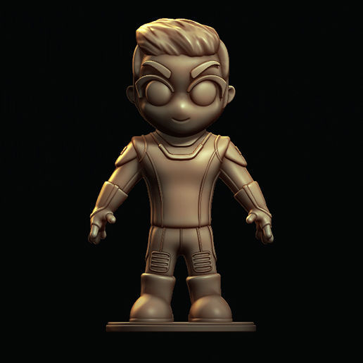 Elon Musk SpaceX Suit Designs Chibi space shit starship fan art  3D print model_3