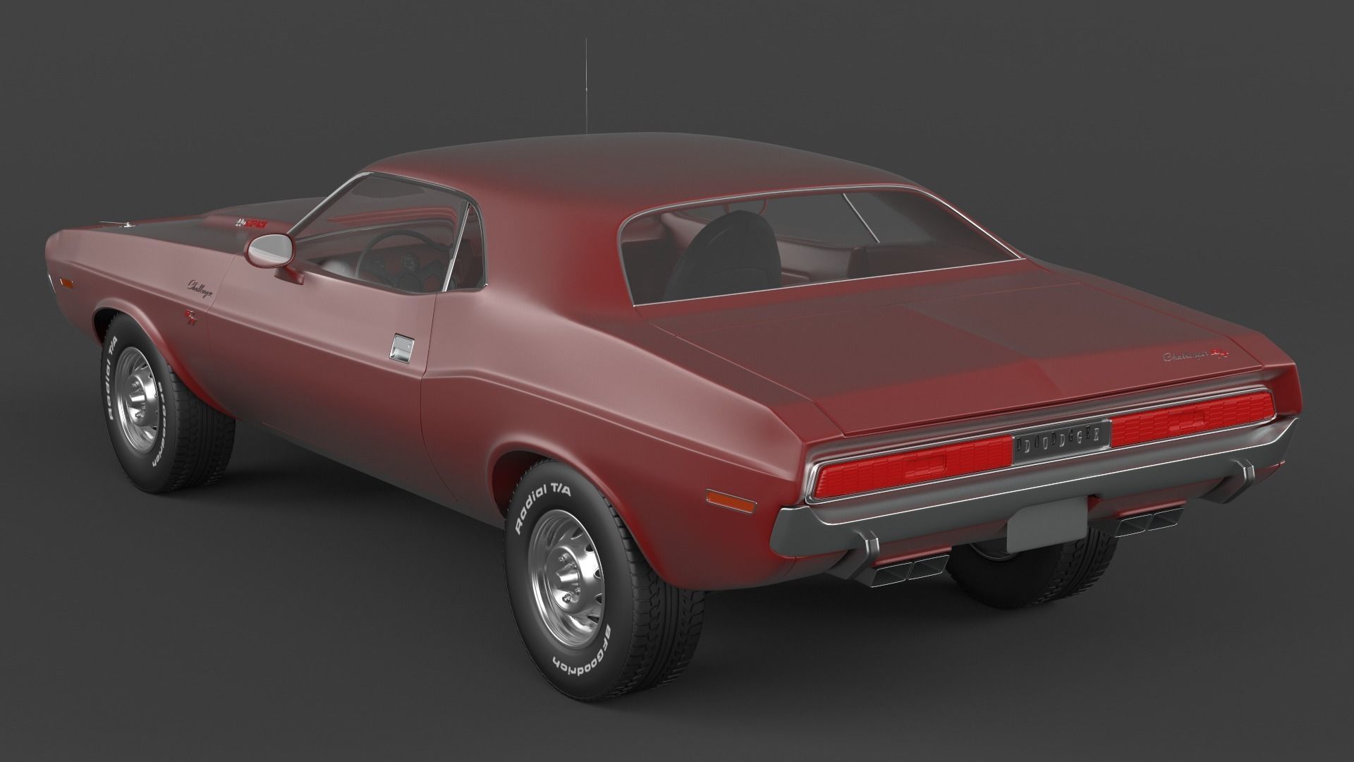 Dodge Challenger 3D model_2