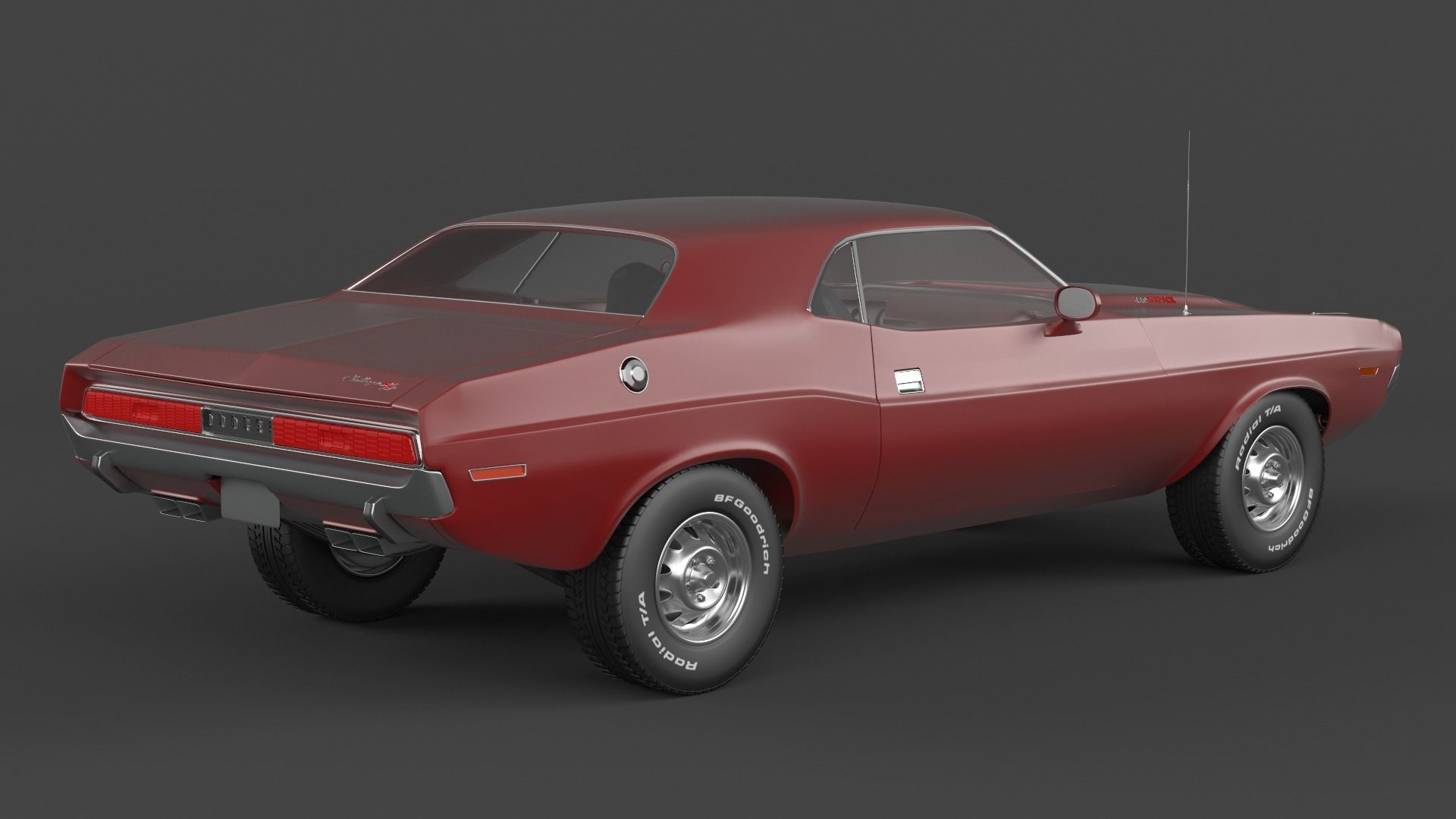 Dodge Challenger 3D model_3