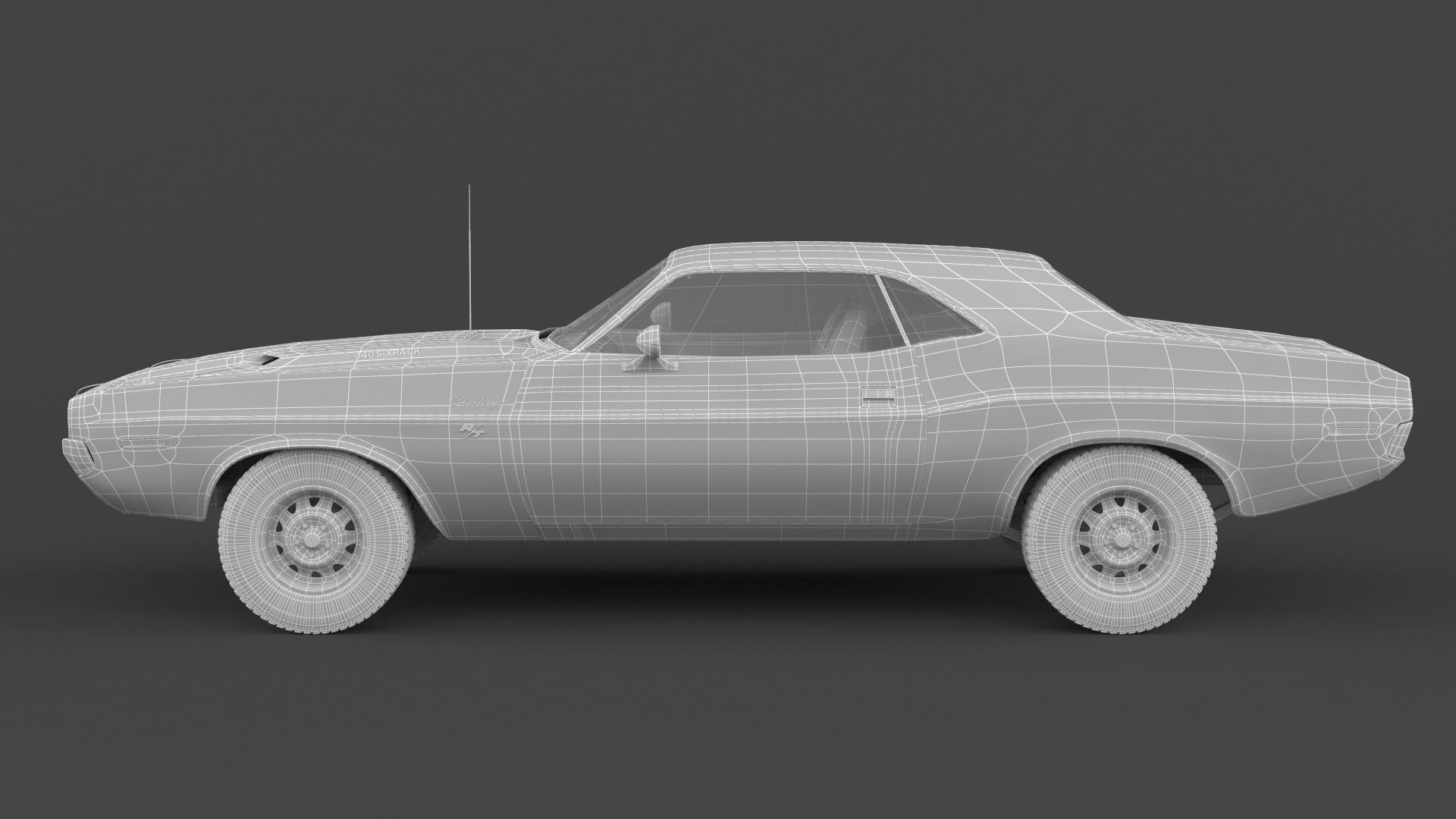 Dodge Challenger 3D model_7
