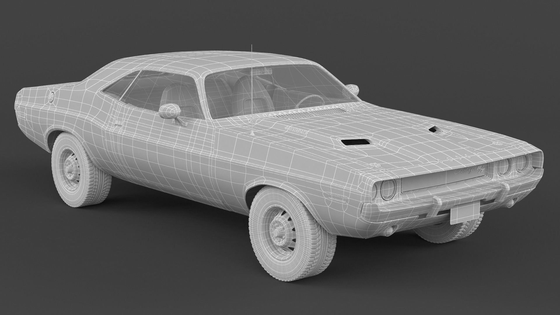 Dodge Challenger 3D model_10