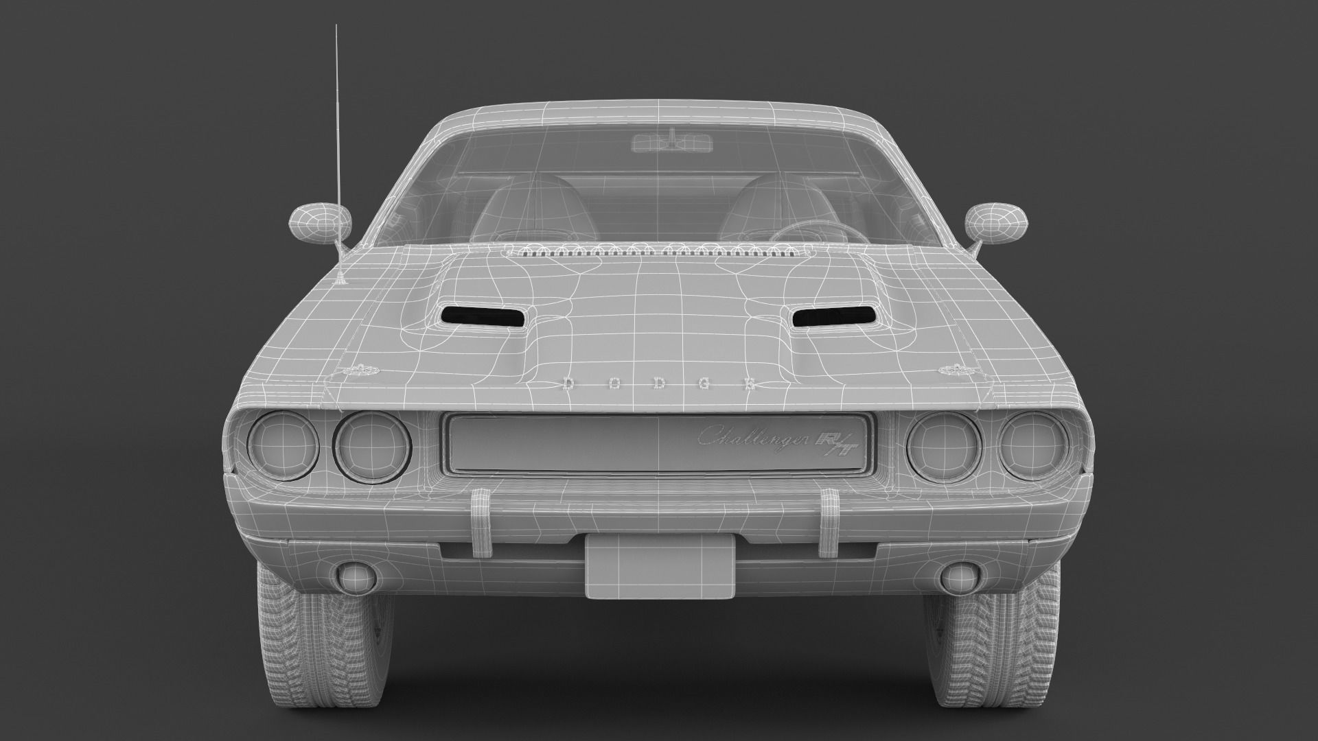 Dodge Challenger 3D model_11