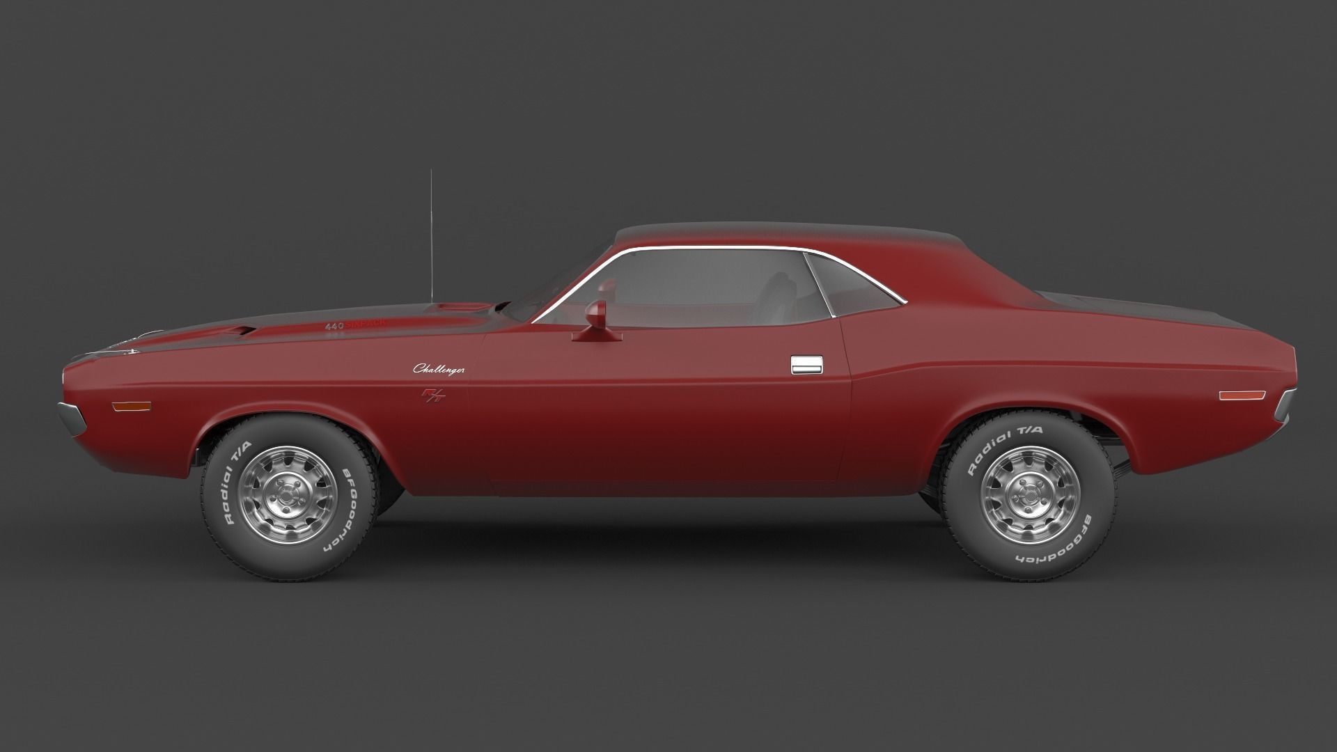 Dodge Challenger 3D model_1