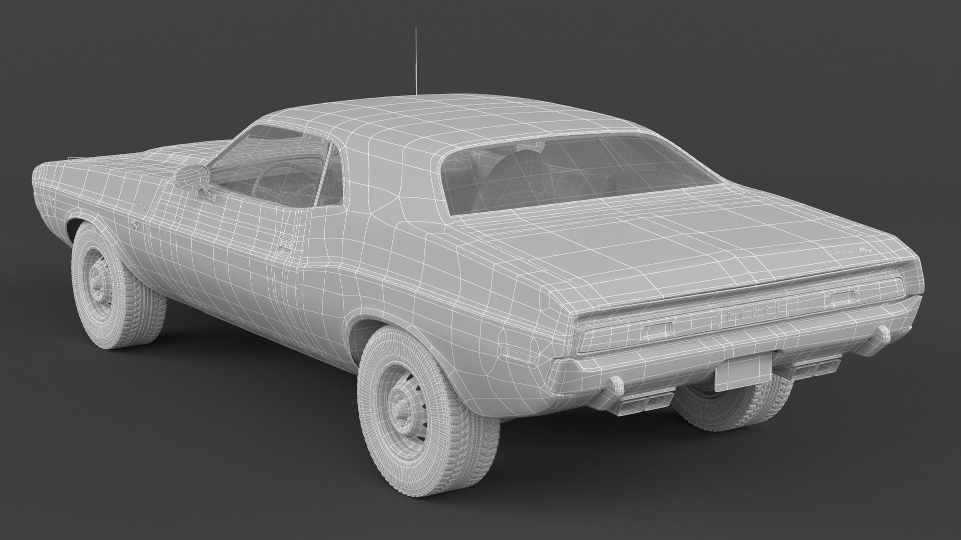 Dodge Challenger 3D model_8