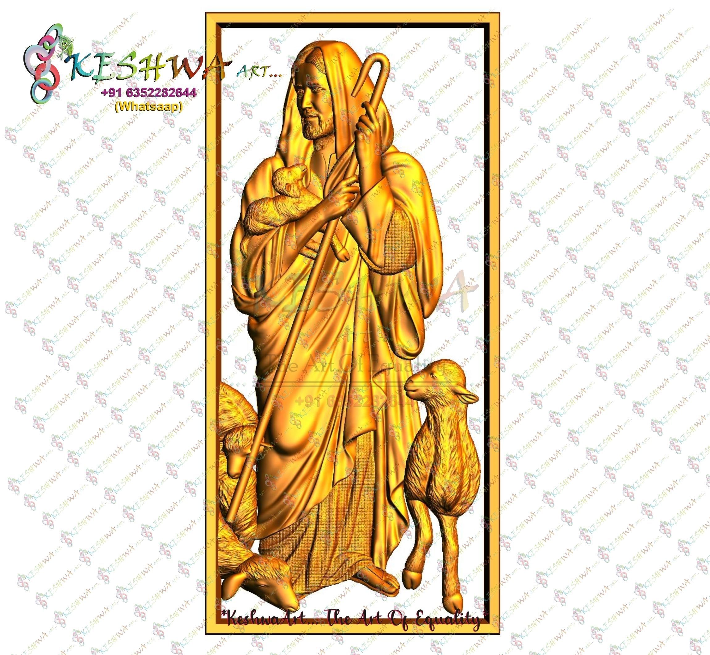 jesus  stl 3D print model_1